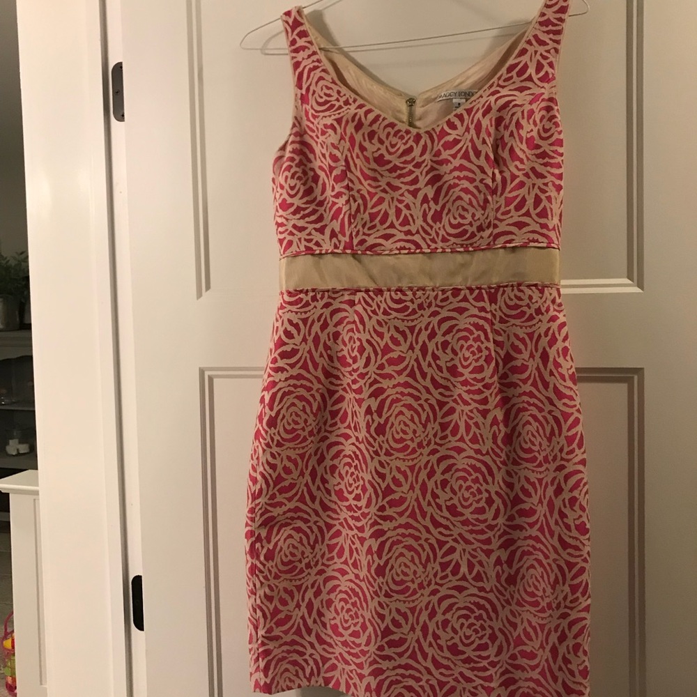 Woman’s floral print dress.